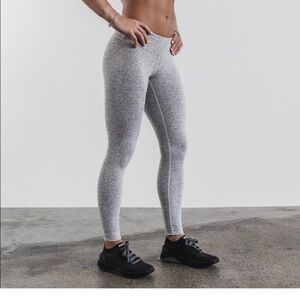 No Bull High Rise 7/8 Tight Heather White NWT Sz Small